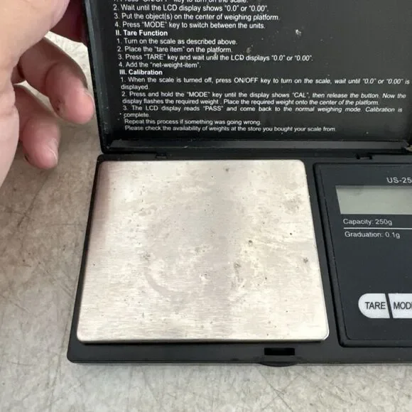 US-250 250g x0.1g DIGITAL JEWELRY SCALE FROM US BALANCE - Picture 2 of 7